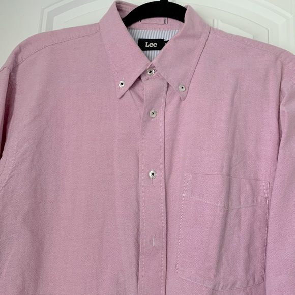 LEC Woven Long Sleeve Button Up Shirt Size M - Picture 1 of 6